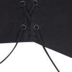 Black Corset with Fishbone Boning – Summer Solid Color Slim Fit Bustier