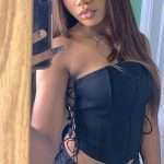 Black Corset with Fishbone Boning – Summer Solid Color Slim Fit Bustier