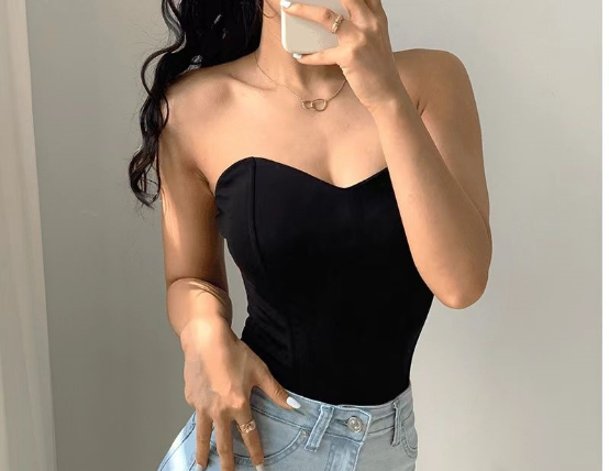 Black corset jeans ？ An unexpected mix and match formula 365 Black corset + jeans =? An unexpected mix and match formula