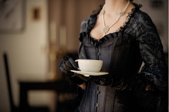 Black Corset for Cosplay and Costume Wear